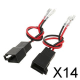 Maxbell 14x2 Pieces Car Audio Speaker Wire Harness Connector for VW AUDI