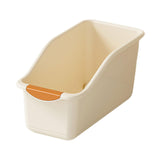 Maxbell Kitchen Cabinet Organizer Bin Versatile Container for Cabinet Office Kitchen Low Cream Yellow S