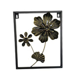 Maxbell Floral Wall Sculpture Hanging Ornament Farmhouse Flower Metal Wall Art Decor
