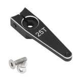 Maxbell 25T Servo Arm Sturdy Upgrade Replace RC Accessory for RC Car RC Vehicles DIY Black 1 inch