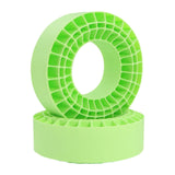 Maxbell 2Pcs Tire Inserts for 1/10 RC Crawler Trucks Replacement Wheel Tires Inserts Green