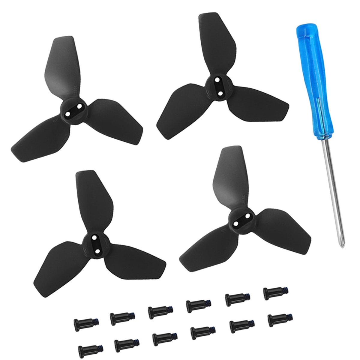 Maxbell 4x Propellers Portable with Screws RC Drone Accessories for Drone Quadcopter black
