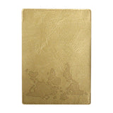 Maxbell Passport Holder Cover Vacation Document Organizer Case Passport Wallet Cover gold