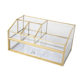 Maxbell Cosmetic Organizer Vanity Simple Solid Makeup Storage Box for Jewelry Lotion XL