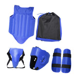 Taekwondo Protector Gear Boxing Body Protector Chest Guard for Sanda Sports Blue