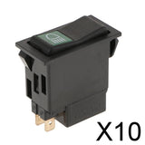 Maxbell 10xAutomobile Truck Car Vehicle Engineering Rocker Button Two Gear 3 Pin Switch