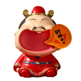 Maxbell Chinese God of Wealth Statue Cai Shen Shop Sculpture God of Fortune Figurine Style A