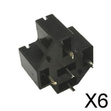 Maxbell 6x40A 5Pin SPDT PCB Board Mount Relay Socket Connector for Terminals
