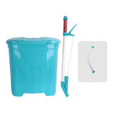 Maxbell Backpack Carrying Granular Fertilizer Spreader Sturdy Fertilizing Tool Style C