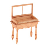 Maxbell 1:12 Scale Dollhouse Cabinet Miniature Jewelry Display Cabinet for DIY Scene Wood
