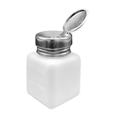 Maxbell Push Down Liquid Dispenser Premium Pump Bottle for Nail Polish Remover White 120 ml