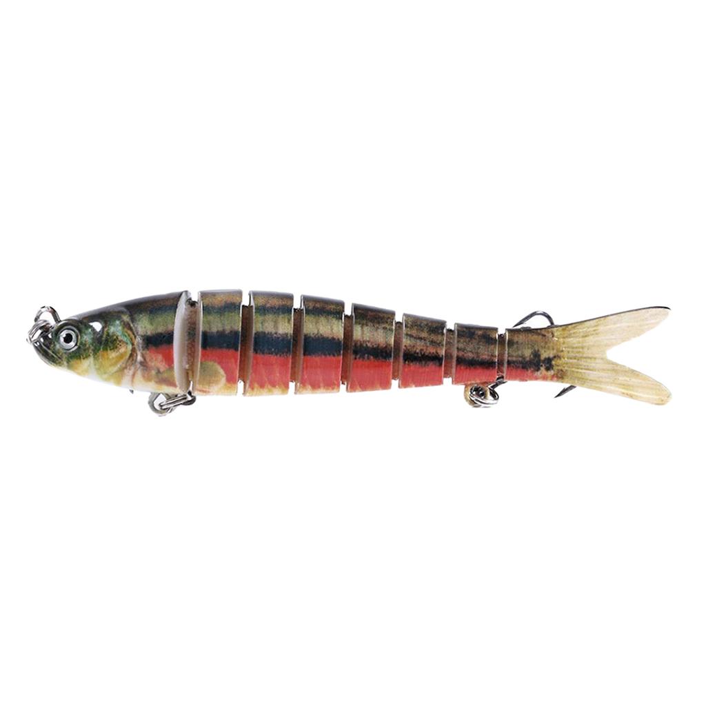 Maxbell Maxbell Artificial Fishing Swim Bait Simulate Life-like Multi Jointed Fish Lure 8