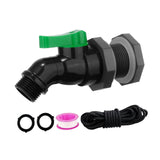 Maxbell Rain Barrel Spigot Kit 3/4inch Rain Barrel Valve for Aquariums Garden Barrel 2.54cm