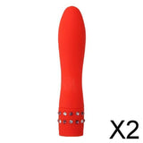 Maxbell 2xPortable Multispeed Female Personal Wand Couple Massager Vibrator Red