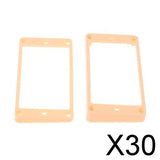 Maxbell 30xCurved Humbucker Pickups Frames Mounting Rings for LP Electric Guitar Cream