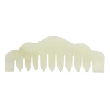 Maxbell Maxbell Natural Jade Gua Sha Acupoint Massage Comb Scalp Massager Relaxation Comb 02