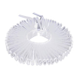 Maxbell Elizabethan Clown Neck Ruffle Costume Accessory for Gothic Prom Themed Party White