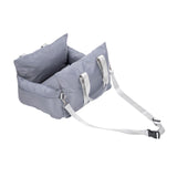 Maxbell Dog Car Seat Easy Installation Dog Kennel Pet Car Seat for Dogs Kitten Puppy Gray