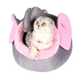 Maxbell Maxbell Soft Pet Kennel Cute Elephant Warm Bed House Small Dog Cat Puppy House S