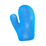 Maxbell Honeycomb Cleaning Bath Gloves Bath Washcloth Scrubber Reusable Scrub Gloves blue Finger