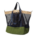 Maxbell Mesh Beach Bag Casual for Women Shoulder Bag for Vacation Essentials Outdoor Green