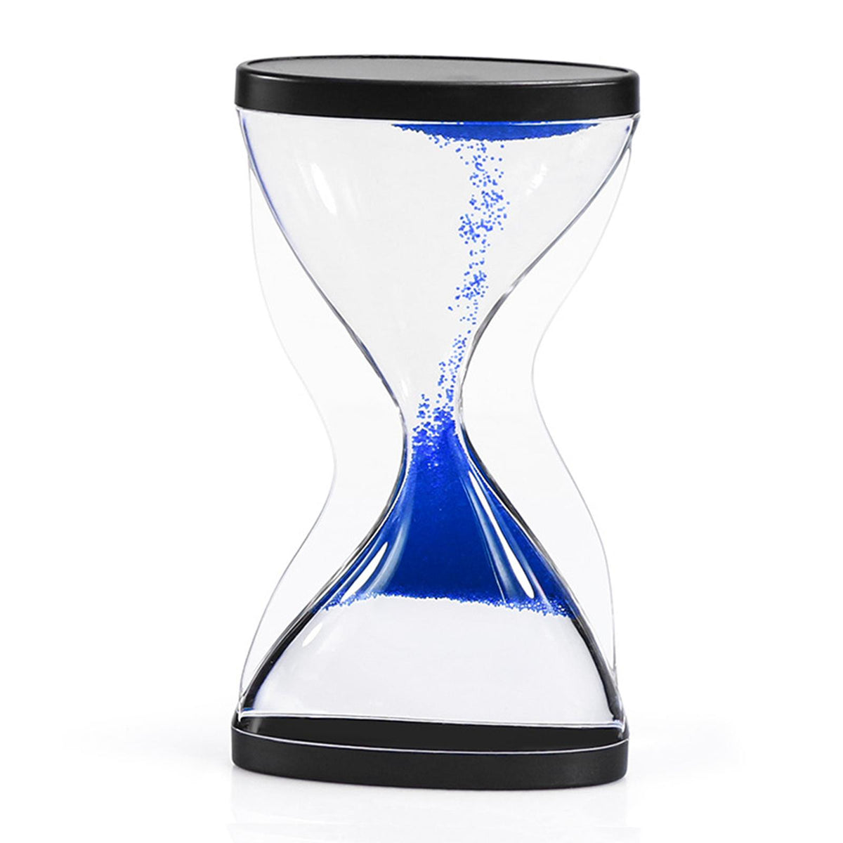 Maxbell Liquid Hourglass Timer Acrylic Hourglass Liquid Bubbler for Kids Boys Adults Blue
