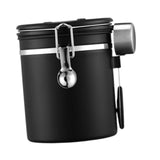 Maxbell Coffee Canister Gadgets Coffee Storage Container for Tea Cookie Coffee Beans Black 1.5L