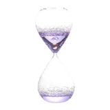 Maxbell Bubble Singing Hourglass Timer Decorative Handmade Office Bubble Glass Timer Violet