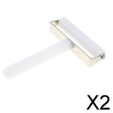 Maxbell 2xPolarizer LOCA PE Film UV Glue Pasting Applicator Silicone Roller Wheel 6cm
