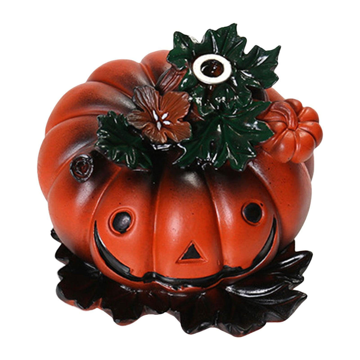 Maxbell Halloween Pumpkin Fragrant Burner Sculpture for Living Room Libraries Desktop