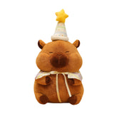 Maxbell Cute Capybara Plush with Birthday Hat Plush Doll Gift Decoration Party Favor 46cm