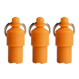 Maxbell 5x3x Lightweight Pet Dog ID Tag Tube for Puppy Address Label Tube Anti Lost Orange