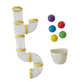 Busy Board DIY Accessories Pipe Sensory Board Parts for Girls Boys Baby Kids yellow 57cm