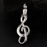 Maxbell Music Note Memorial Jewelry Pet Ash Funeral Cremation Urn Charm Pendant DIY - Aladdin Shoppers