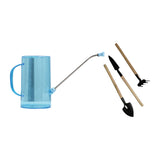 Maxbell 2000ml Indoor Watering Can Long Nozzle for House Plants Plants Garden Flower blue