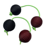 Maxbell Rhythmic Balls Hand Shaker Balls Hand Shaker Sand Balls for Concert KTV Home Black Red