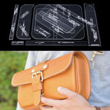 14pcs Shoulder Bag Design Clear Acrylic Stencil Template DIY Leather Crafts - Aladdin Shoppers