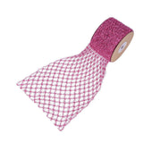 Maxbell 1 Roll Mesh Glitter Wired Ribbon for Flower Bouquet Gift Packaging