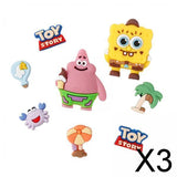 Maxbell 3xBeach Bag Charms Accessories 1.2cm Long DIY Handmade PVC Totes Charm Inserts