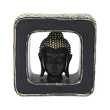 Maxbell Buddha Head Statue Resin Buddhist Sculpture for Living Room Table Decoration