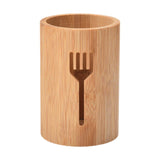 Maxbell Bamboo Silverware Organizer Rustic Silverware Holder for Table Party Kitchen fork