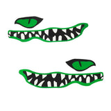 Maxbell Maxbell 2 Pieces 13.8" x 4.7" River Monster Mouth & Eye Waterproof Durable Vinyl Graphic Decals Stickers for Kayak Canoe Small Boat Car Truck