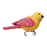 Simulation Bird Decoration Photo Prop Animal Statue for Yard Patio Courtyard red