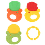 Maxbell Baby Teether Toy Teething Pacifier Chew Rings for Infant Toddler   Style - 1