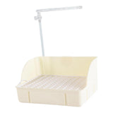 Maxbell Automatic Bird Bath Tub with Running Water for African Grey Ferret Cockatiel Beige