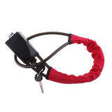 Universal Car Vehicle Anti-theft Steel Locking Steering Wheel Lock Strap 4x