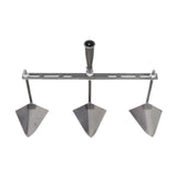 Maxbell Garden Hoe Triangle Head Transplanting Cutting Farming Loosening Garden Tool 50cm Three Head