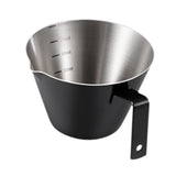 Maxbell Espresso Measuring Cup Milk Pitcher Jug 100ml Pouring Cup for Party Bar Home Black