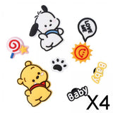 Maxbell 4xBeach Bag Charms Accessories 1.2cm Long DIY Handmade PVC Totes Charm Inserts