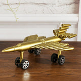 Maxbell Maxbell Metal Craft Jet Airplane Model Air Force Aircraft Sculpture Made From Shells Casings Shaped Army Toy Home Decor Gift #B